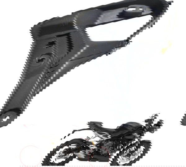 Carenagem Int Dir Avaria Triumph Street Triple 765 Rs 18-23 Preto