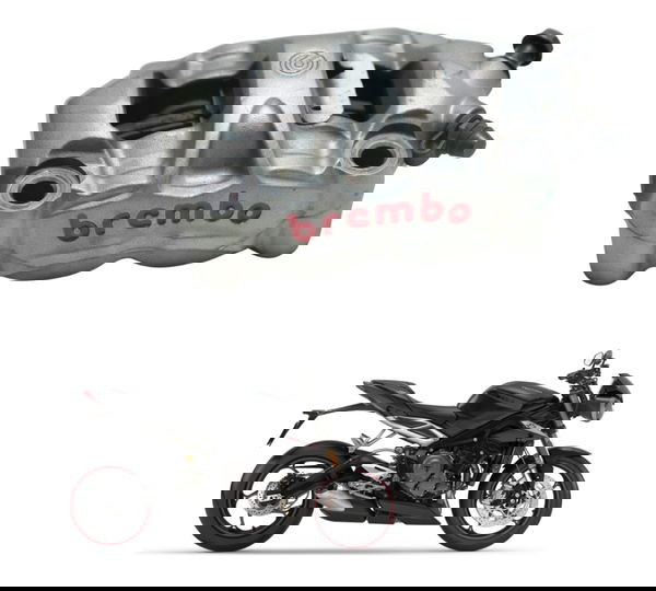 Pinça Freio Dianteira Dir Triumph Street Triple 765 Rs 18-23