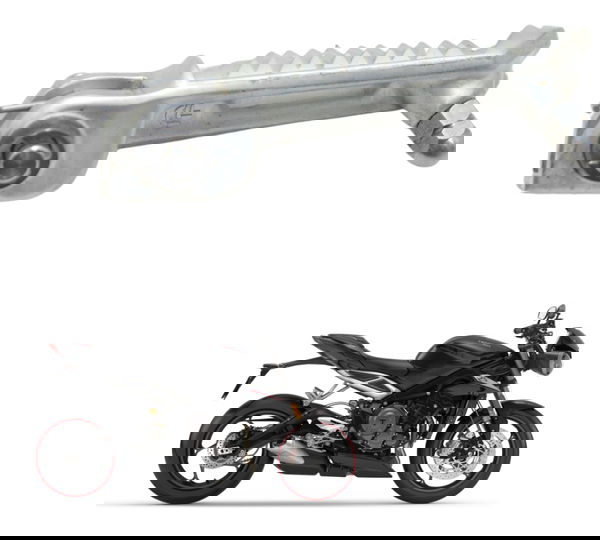 Pedaleira Dianteira Dir Triumph Street Triple 765 Rs 18-23