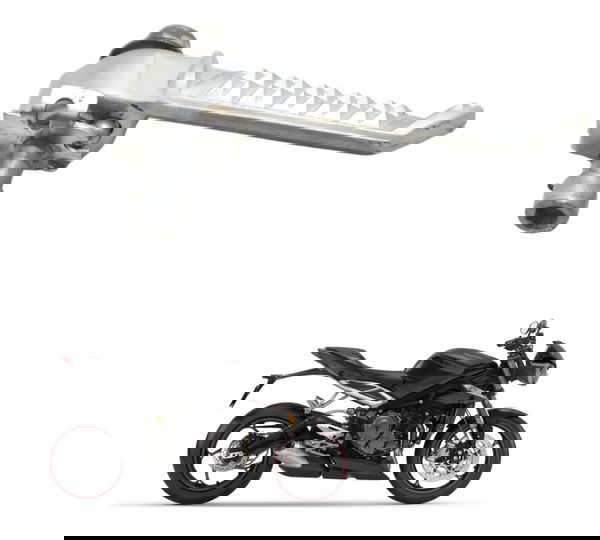 Pedaleira Traseira Dir Triumph Street Triple 765 Rs 18-23