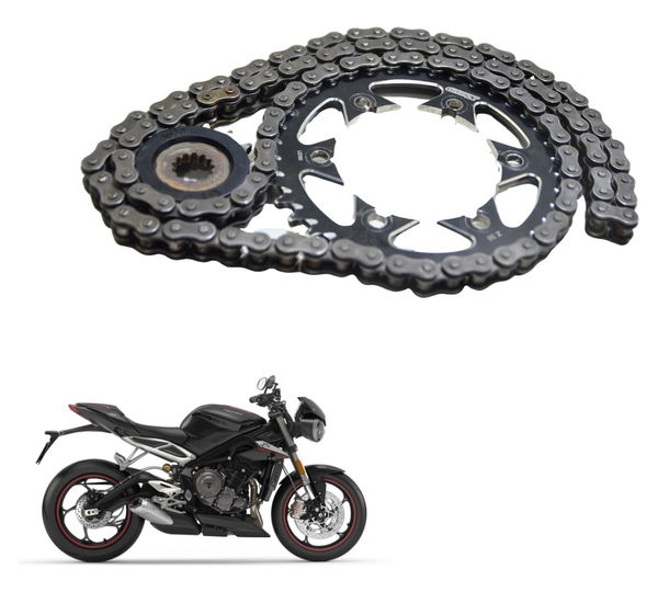 Kit Relação Triumph Street Triple 765 Rs 18-23 Original Prateado