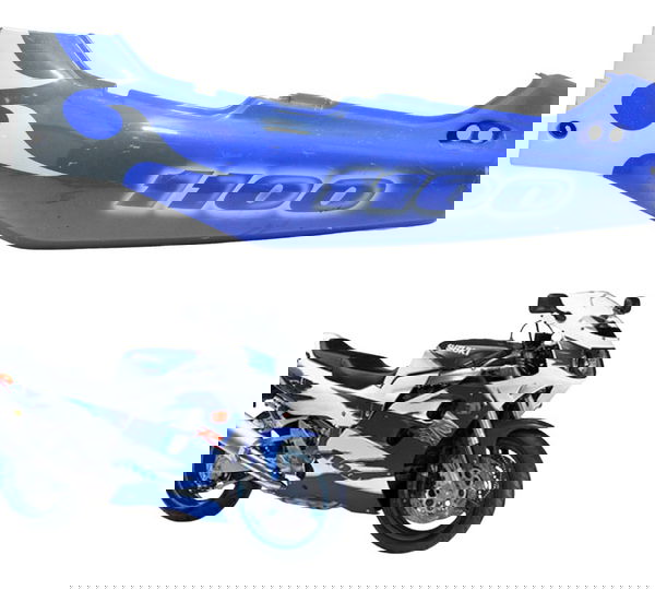Carenagem Rabeta Esquerda Suzuki Gsx-r 1100 W 91-96 Original Azul