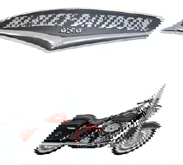 Emblema Tanque C/ Detalhes Harley Road King 1450 04-05 Orig