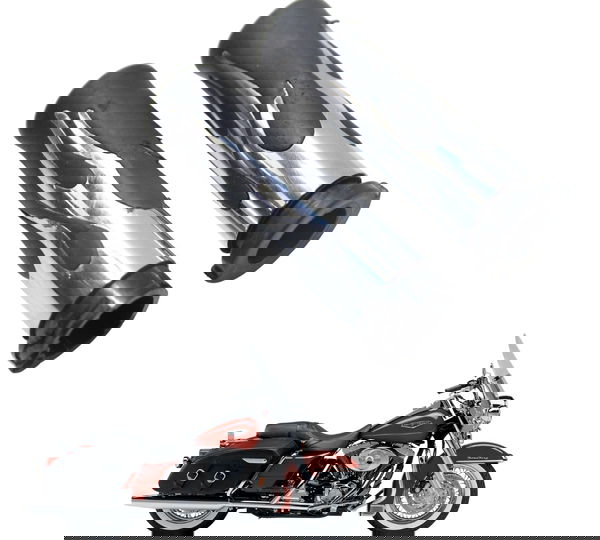 Par Manoplas C/ Detalhe Harley Road King 1450 04-05 Original