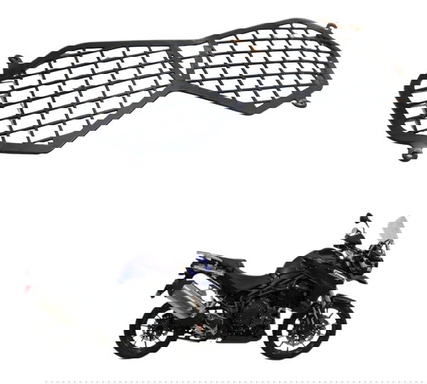 Protetor Farol C/ Detalhes Triumph Tiger 1200 12-17 Ex Orig