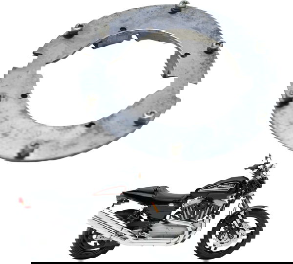 Flange Tampa Tanque Harley Xr 1200 09-11 Original Prateado
