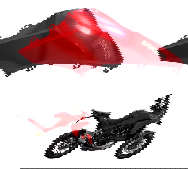 Carenagem Lateral Dir Detalh Ducati Multistrada 1200 S 10-14 Vermelho
