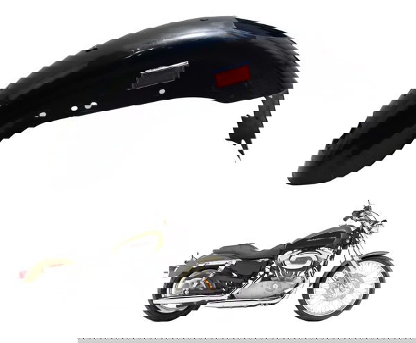 Paralama Traseiro Harley Xl 883 Custom 2007 Original