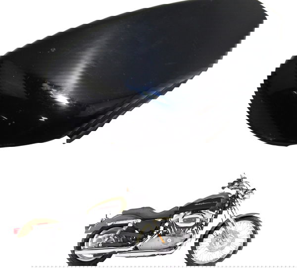 Carenagem Lateral Esquerd Harley Xl 883 Custom 2007 Original Preto