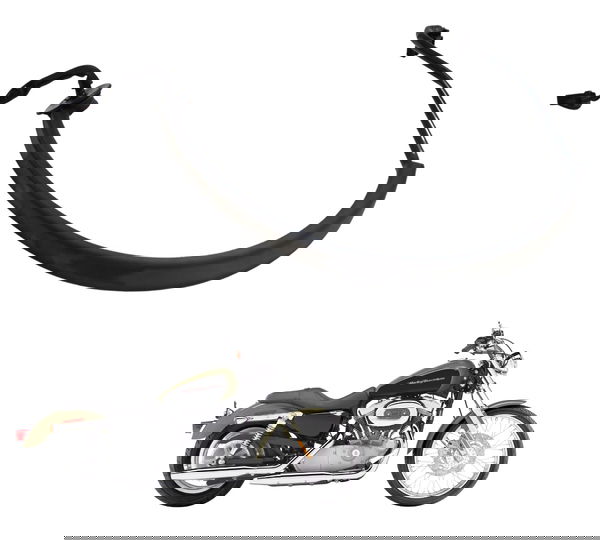 Chicote Lanterna Traseira Harley Xl 883 Custom 2007 Original