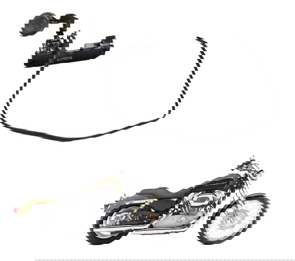 Suporte Lanterna Tras Plug Harley Xl 883 Custom 2007 Orig