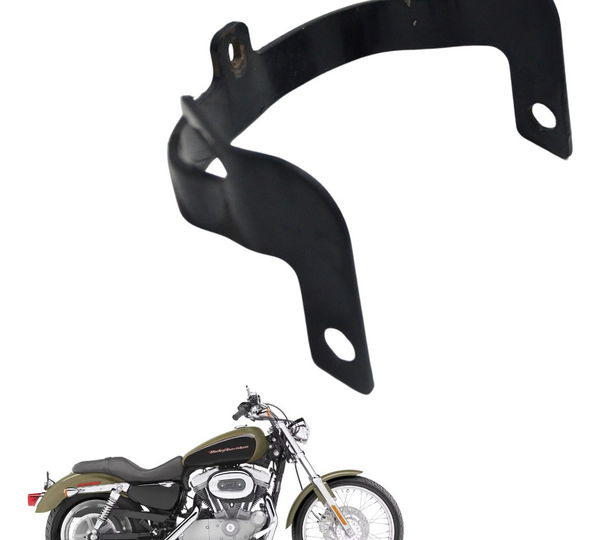 Suporte Paralama Traseiro Harley Xl 883 Custom 2007 Original Prateado