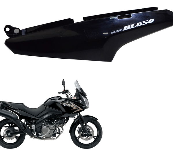Carenagem Rabeta Lateral Esq Suzuki Dl 650 V Strom 09-13 Ori Preto