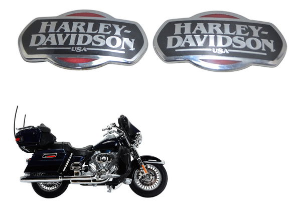 Par Emblema Tanque Harley Electra Touring 08-13 Original