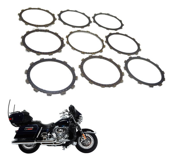 Jogo Disco Embreagem Harley Electra Touring 08-13 Original