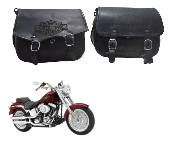 Par Bolsa Lateral Harley Softail Fat Boy 07-11 Paralelo
