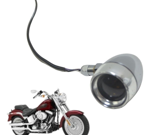 Pisca Traseiro C/ Detalhes Harley Softail Fat Boy 07-11 Orig