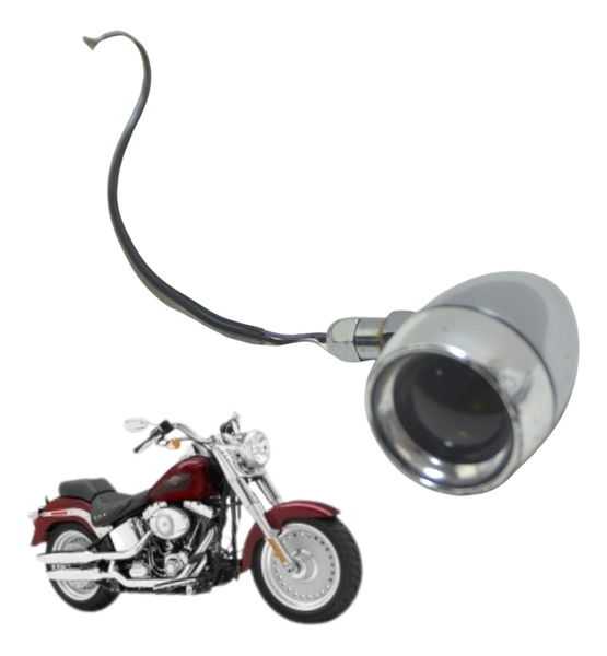 Pisca Traseiro C/ Detalhes Harley Softail Fat Boy 07-11 Orig