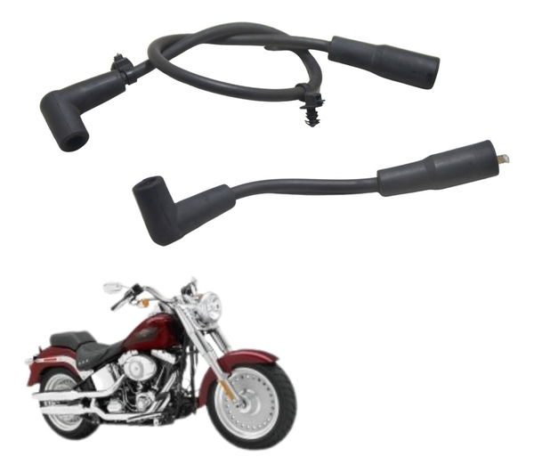 Par Cabo Bobina Ignição Harley Softail Fat Boy 07-11 Orig