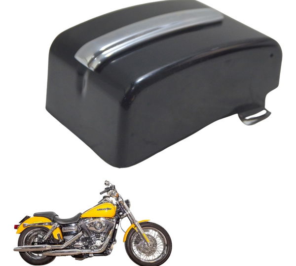 Tampa Lateral Esquerda C/ Aplique Harley Dyna Fxdc 2013 Orig