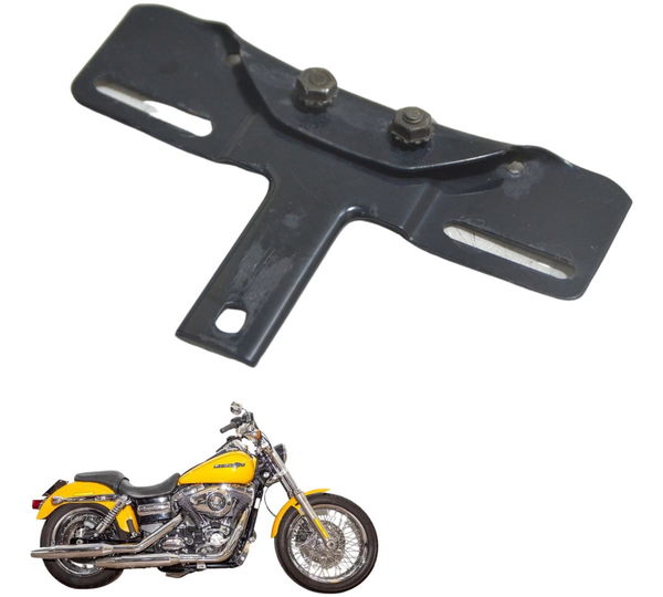 Suporte Placa Harley Dyna Fxdc 2013 Original