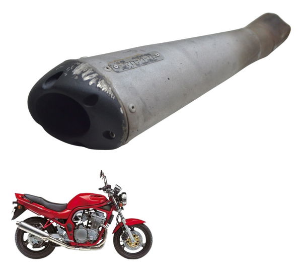 Ponteira Escape C/ Detalhes Suzuki Bandit 600 N 02-06 Orig Cinza