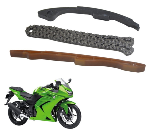 Kit Guia Tensor Corrente Comando Kawasaki Ninja 250 R 08-12
