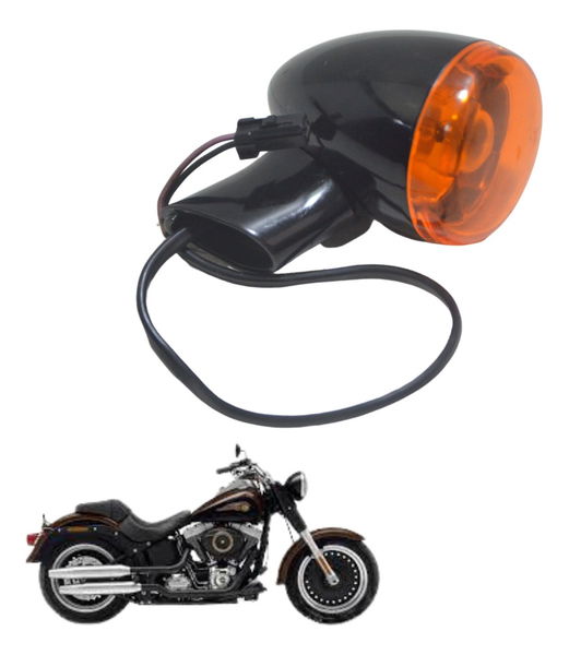 Pisca Traseiro Harley Softail Fat Boy Low 12-17 Original