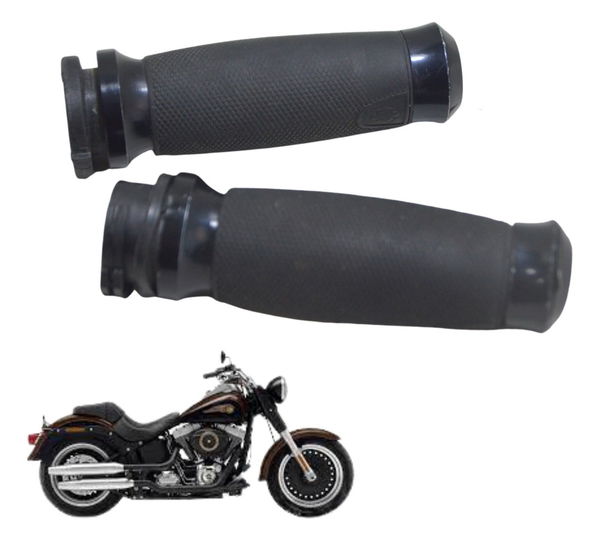 Par Manoplas C/ Detalh Harley Softail Fat Boy Low 12-17 Orig