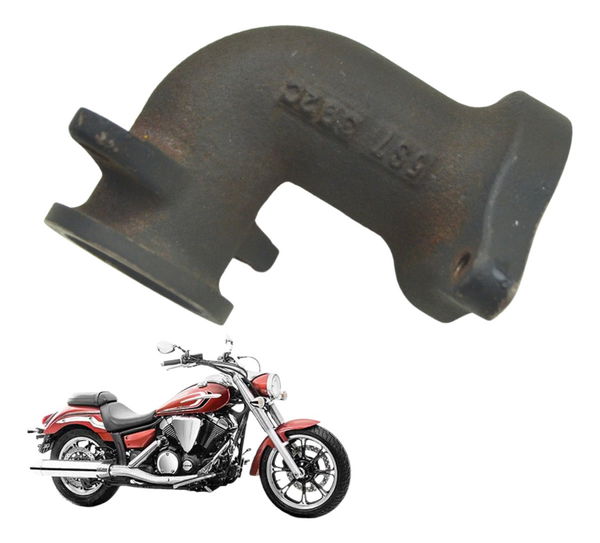 Coletor Escape Flange Tras Yamaha Xvs 950 Midnight 09-16 Ori