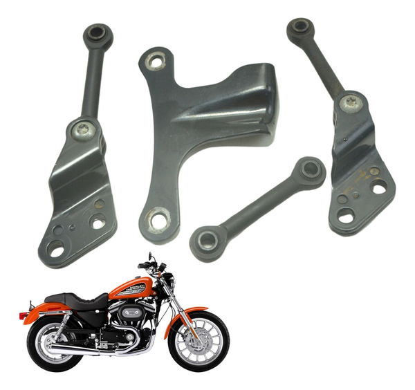 Jogo Suporte Motor Harley 883 R Sportster 08-11 Original