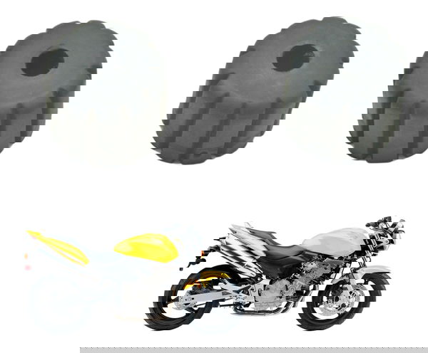Par Borracha Suporte Tanque Honda Cb 600f Hornet 04-07 Orig