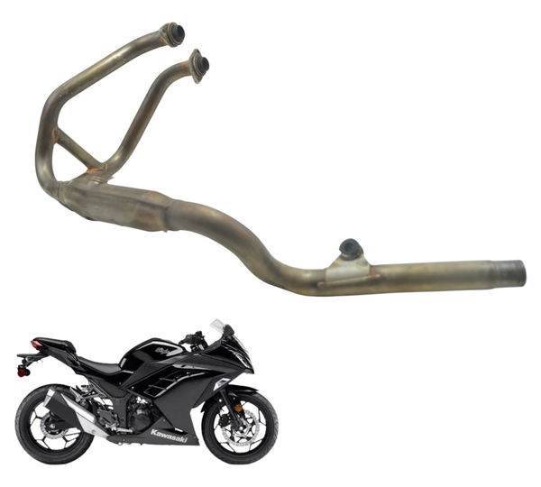 Curva Escape C/ Detalhes Kawasaki Ninja 300 13-18 Original