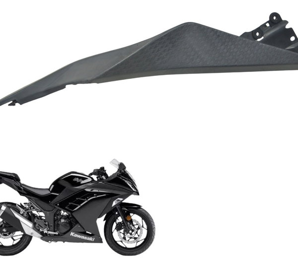 Acabamento Lateral Esq Avaria Kawasaki Ninja 300 13-18 Orig Preto