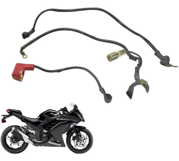 Cabo Bateria +/- Kawasaki Ninja 300 13-18 Original