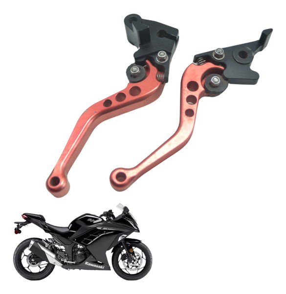 Par Manete C/ Detalhes Esportivo Kawasaki Ninja 300 13-18
