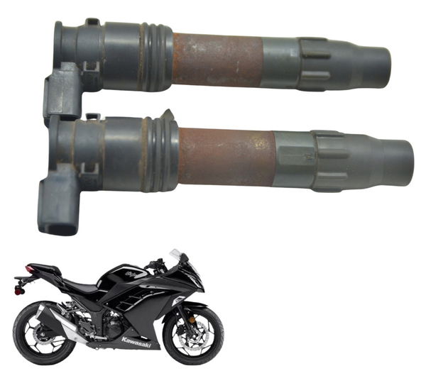 Par Bobina Ignição Kawasaki Ninja 300 13-18 Original