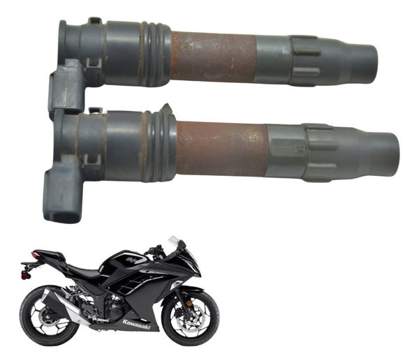 Par Bobina Ignição Kawasaki Ninja 300 13-18 Original