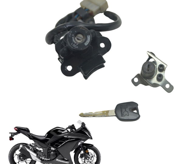 Chave Ignição C/ Trava Kawasaki Ninja 300 13-18 Original
