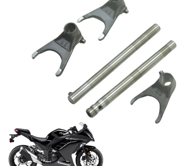 Jogo Garfos Trambulador Caixa Kawasaki Ninja 300 13-18 Orig