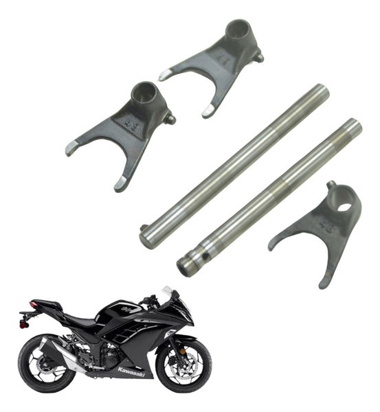 Jogo Garfos Trambulador Caixa Kawasaki Ninja 300 13-18 Orig