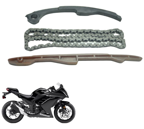 Kit Guia Tensor Corrente Kawasaki Ninja 300 13-18 Original