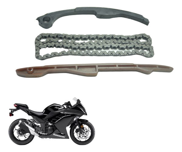 Kit Guia Tensor Corrente Kawasaki Ninja 300 13-18 Original