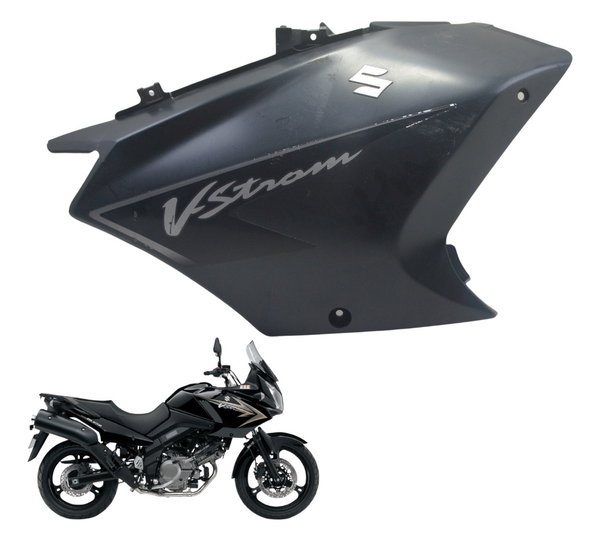 Carenagem Lateral Esq C/ Avaria Suzuki Dl 650 V Strom 09-13  Preto