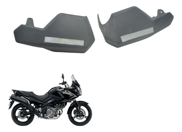 Par Protetor Punho C/ Detalhes Suzuki Dl 650 V Strom 09-13