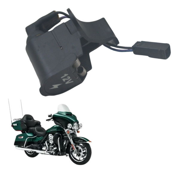 Tomada 12v Tour Pack Harley Electra Glide 14-17 Original
