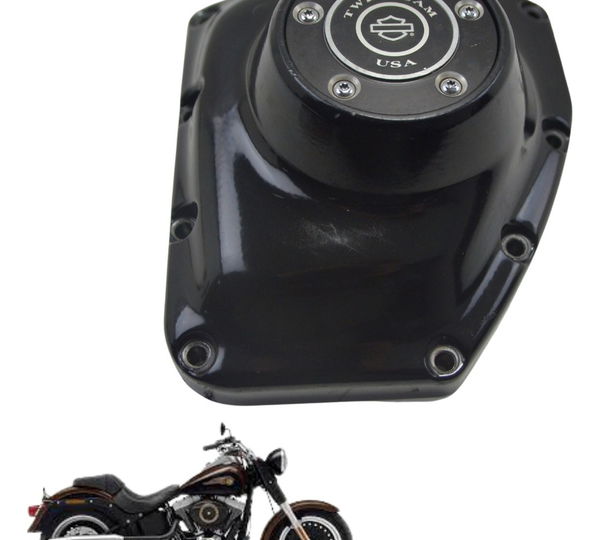 Tampa Motor Direito Harley Softail 96 Cub 07-15 Original Preto