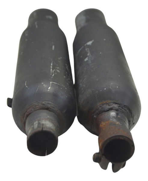 Par Ponteira Escape C/ Detalhes Suzuki Vz 800 Marauder 97-05