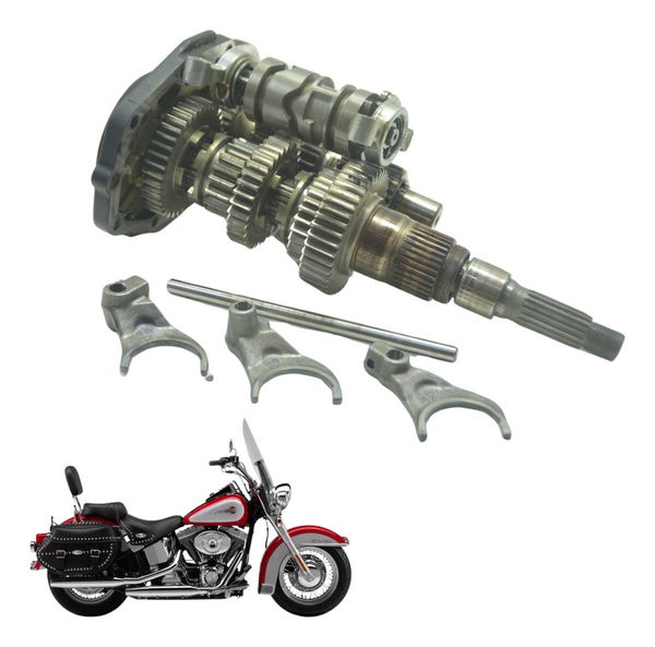 Caixa Marcha Completa Harley Softail Fx 1450 04-05 Original