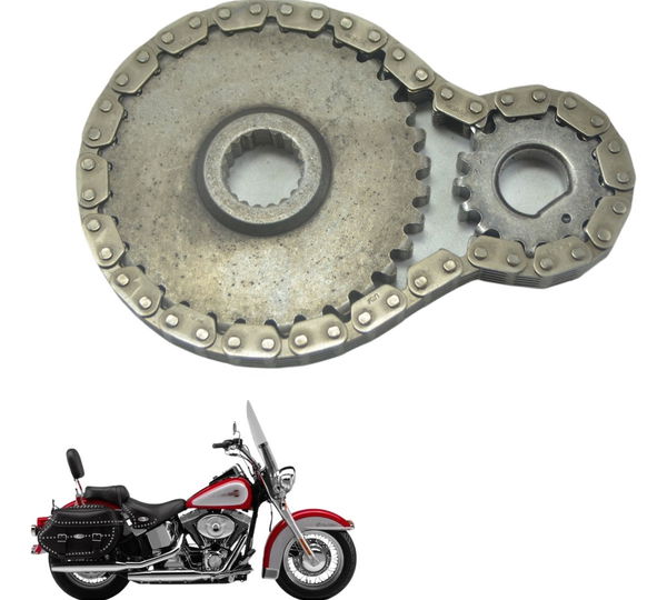 Corrente Engrenagem Comand Harley Softail Fx 1450 04-05 Orig